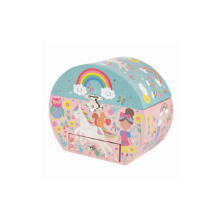 Floss & Rock Jewelry Storage, 14 x 16.5 x 9cm, Rainbow Fairy Oval