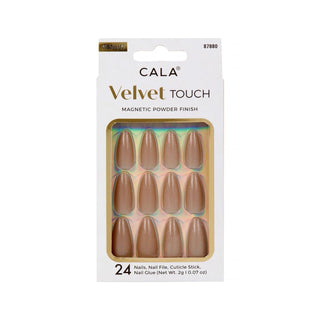 Cala False Nail, Medium, Almond Champagne