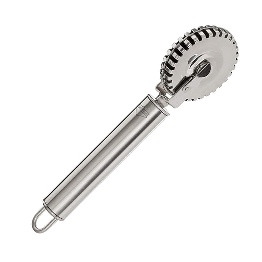 Frieling K√ºchenprofi Ravioli Cutter 18/10 Stainless Steel Wheel, Perfect for Cutting, Sealing, and Crimping Fresh Pasta and Pastry Dough, 7-Inch, Silver