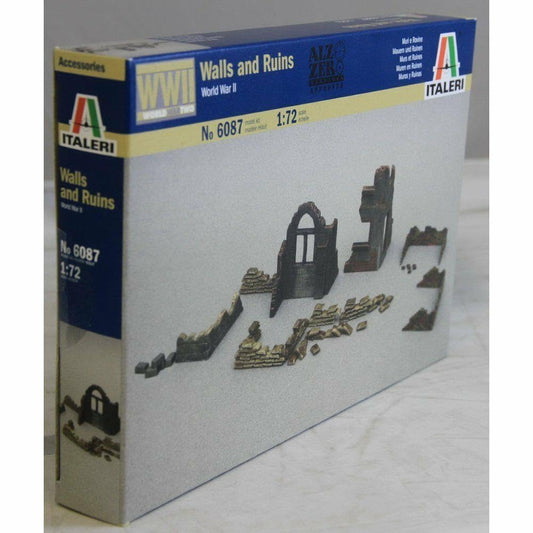 MRC Italeri 510006087 ‚Äì 1:72 Scale Wall and Ruins with Accessories