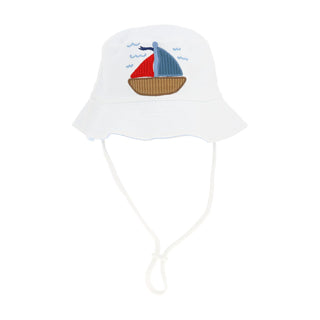 Pavilion Gift Company Hat, White, Blue, Modern