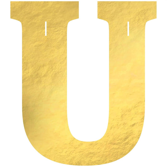 Amscan Banner, Gold, U