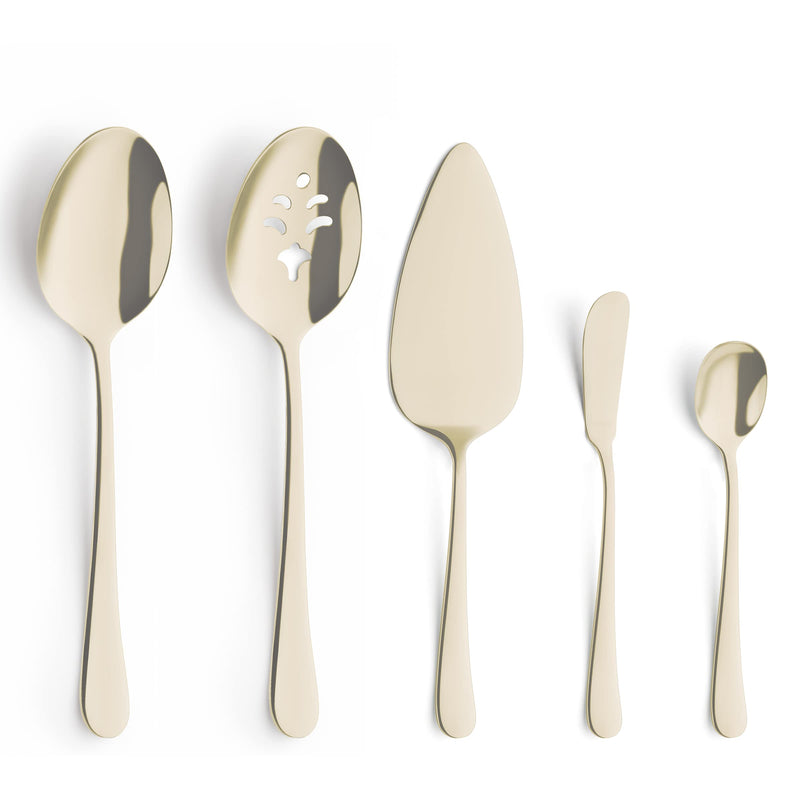 Amefa Austin 5pc Serving Set, 18/0 Stainless Steel, Champagne
