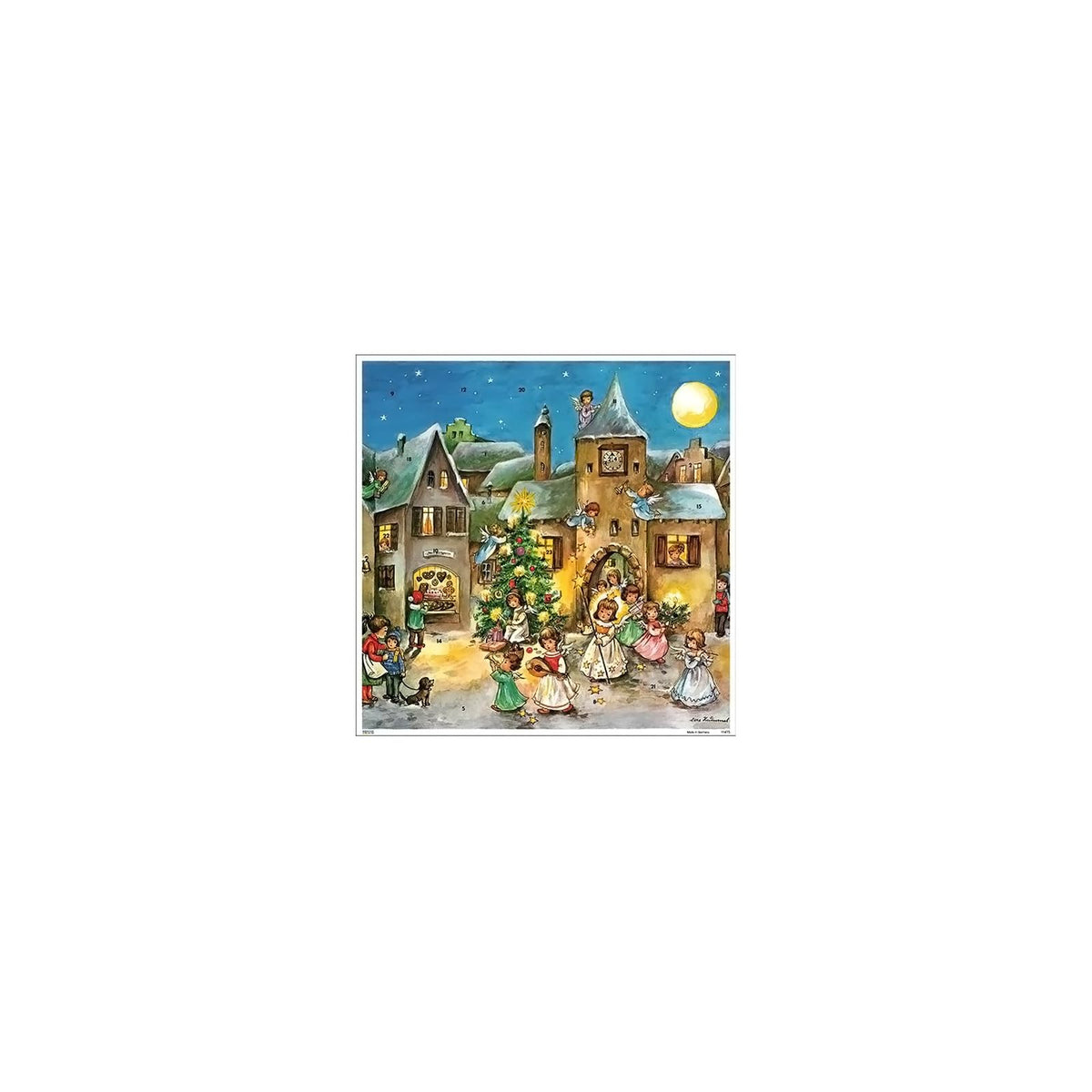 Korsch Verlag Advent Calendar, Brown, Art Deco