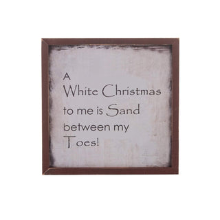 Beachcombers Decorative Signage, White, Modern