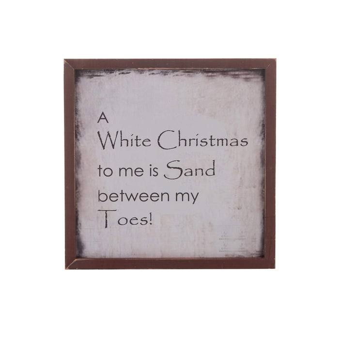 Beachcombers Decorative Signage, White, Modern