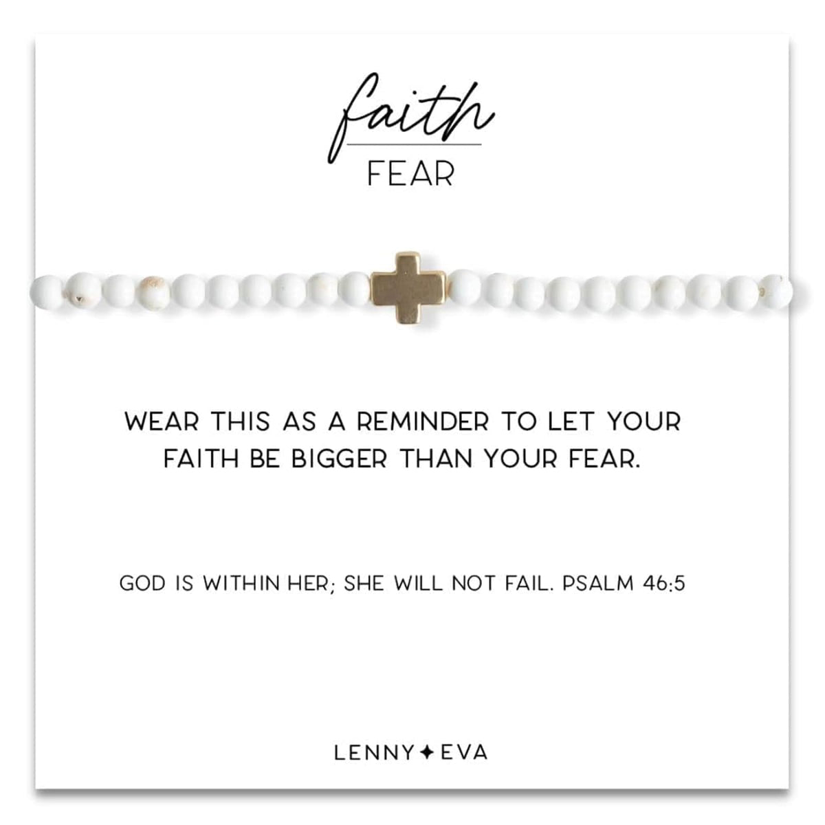 Lenny & Eva Bracelet, Medium, Howlite