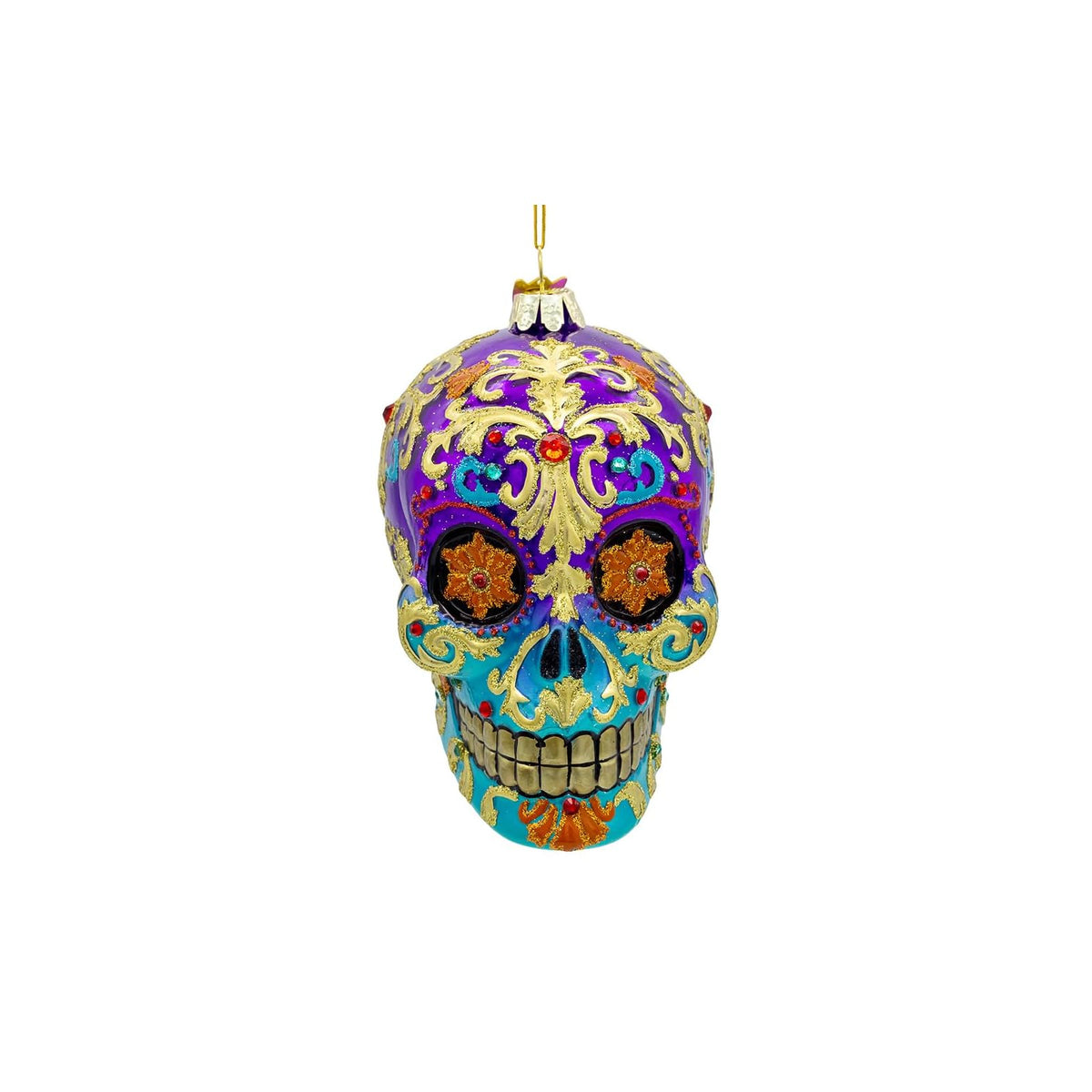Kurt S. Adler Hanging Ornament, 4.7" x 4.1" x 8.1", Purple