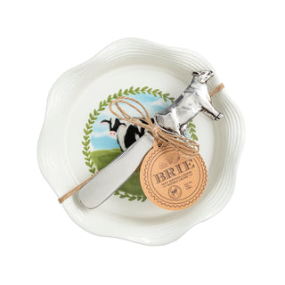 Mud Pie Dishware Plate, 6.25 inches, White
