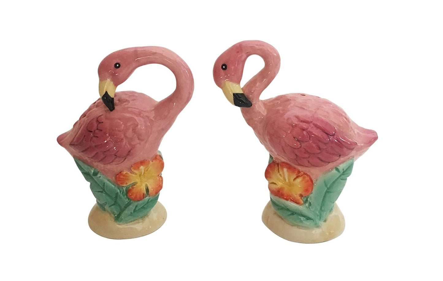 Blue Sky Clayworks Clayworks Summer Fun Flamingo Salt and Pepper Set, 4.25-inch Height, Set of 2