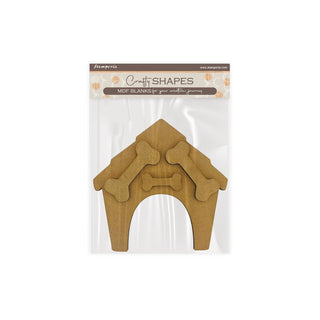 Stamperia Art And Craft Supply, Crafty Shapes (DogHouse and Bones), Brown