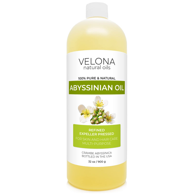 velona Abyssinian Oil 32 oz | 100% Pure and Natural Carrier Oil | Cold Pressed | Hair, Body Care | Use Today - Enjoy Results