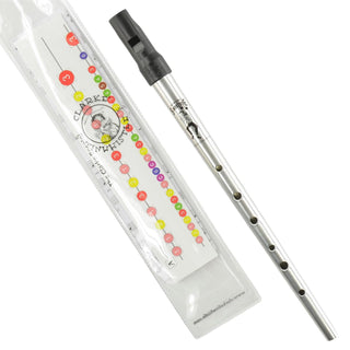 Clarke Tinwhistle Brass And Woodwind Instruments, Key of D, D-Silver