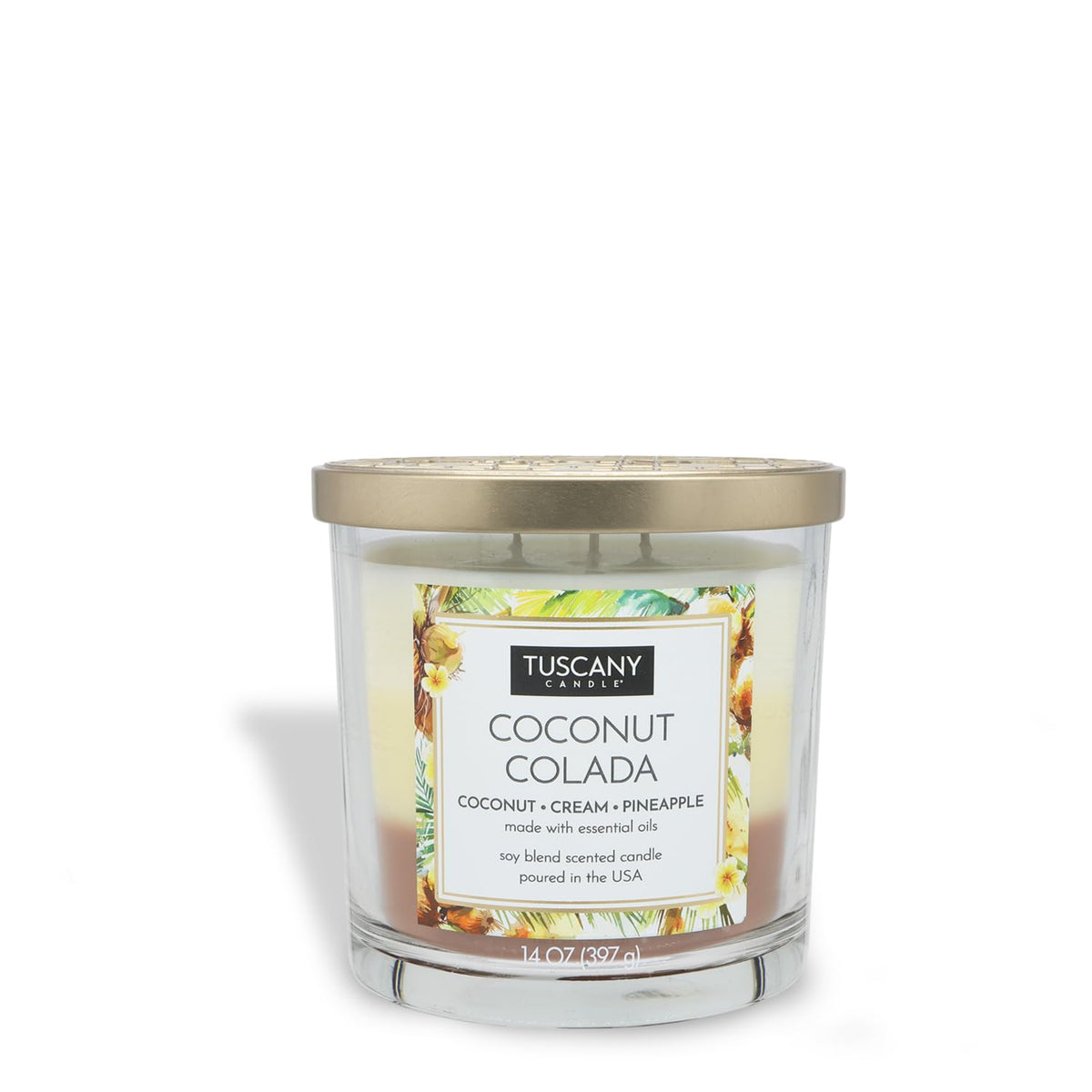 Empire Candle Coconut Colada Premium Satin Wax Soy Blend Candle