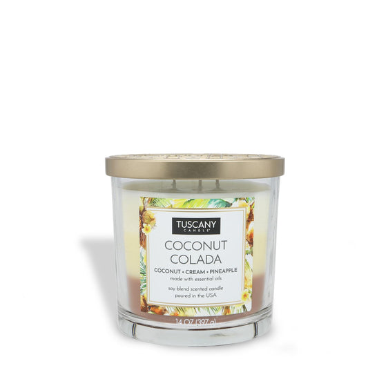 Empire Candle Coconut Colada Premium Satin Wax Soy Blend Candle