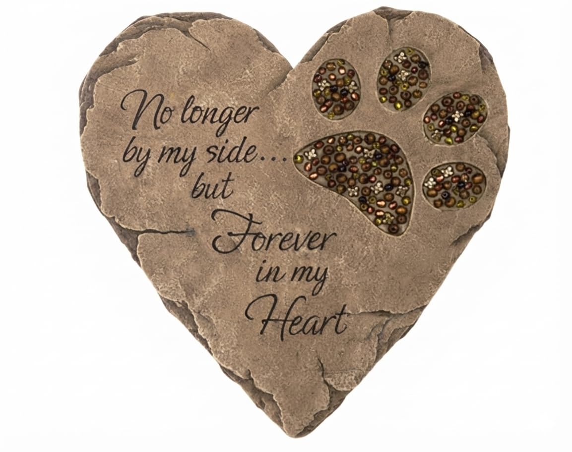 Carson - BEADWORK GARDEN STEPPING STONE - PET FOOTPRINT