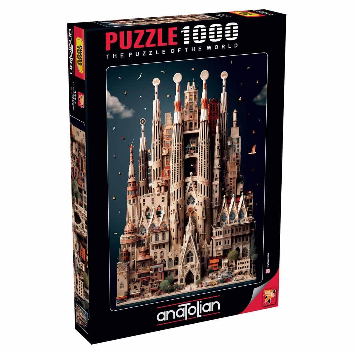 Anatolian Puzzle - La Sagrada Familia, 1000 Piece Puzzle, 1163
