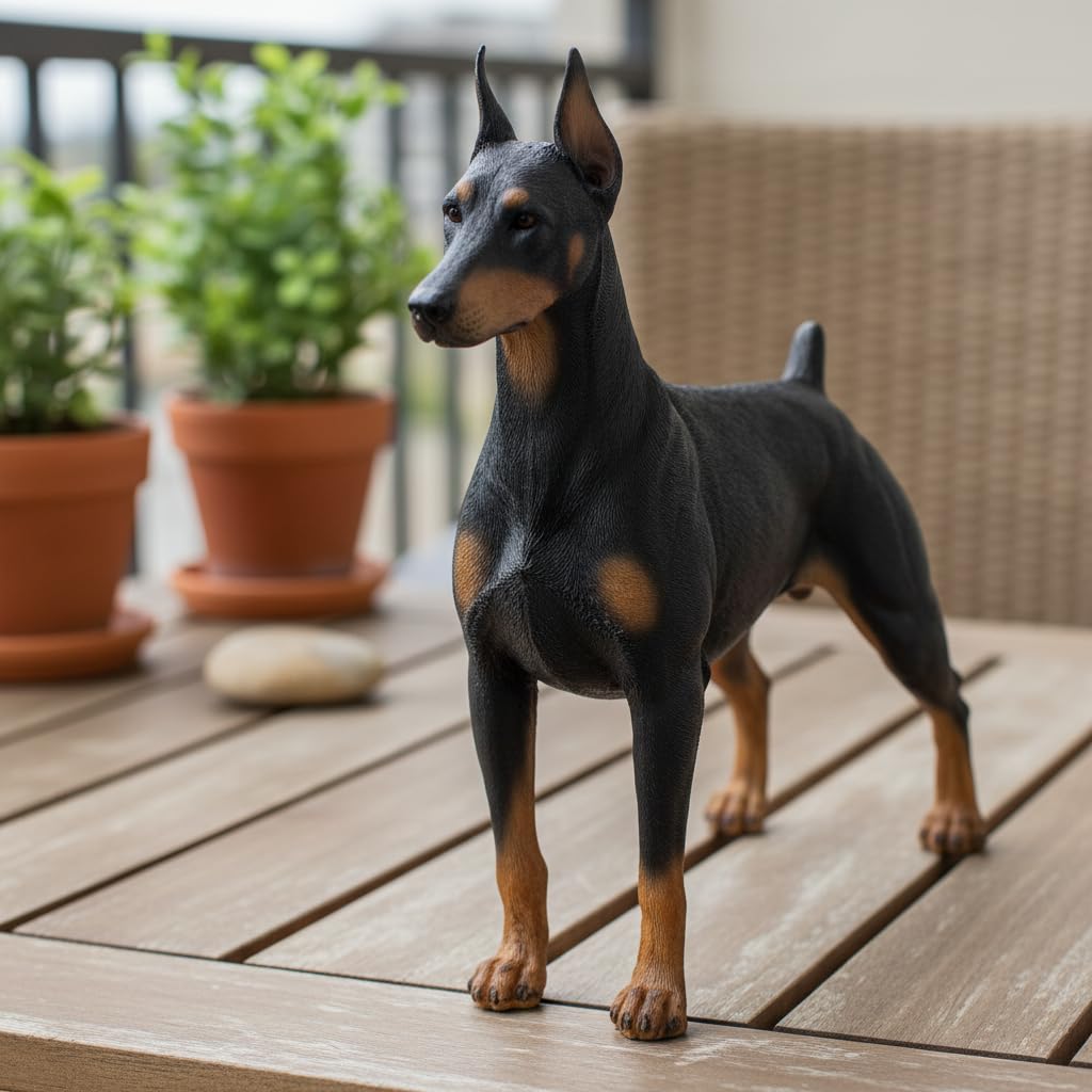 Comfy Hour 7 Inch Doberman Statue, Pinscher Dog Figurine