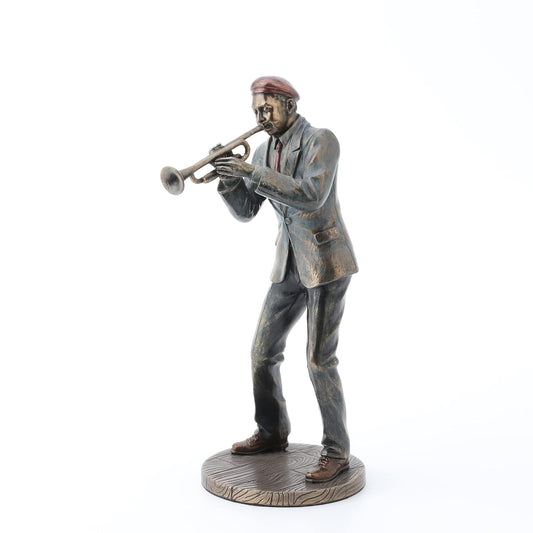 Unicorn Studio Veronese JAZZ BAND CASUAL TRUMPET PLAYER STATUE