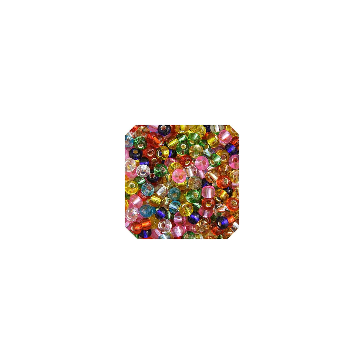 John Bead Craft Bead, 6/0, Silver Lined Multi Mix
