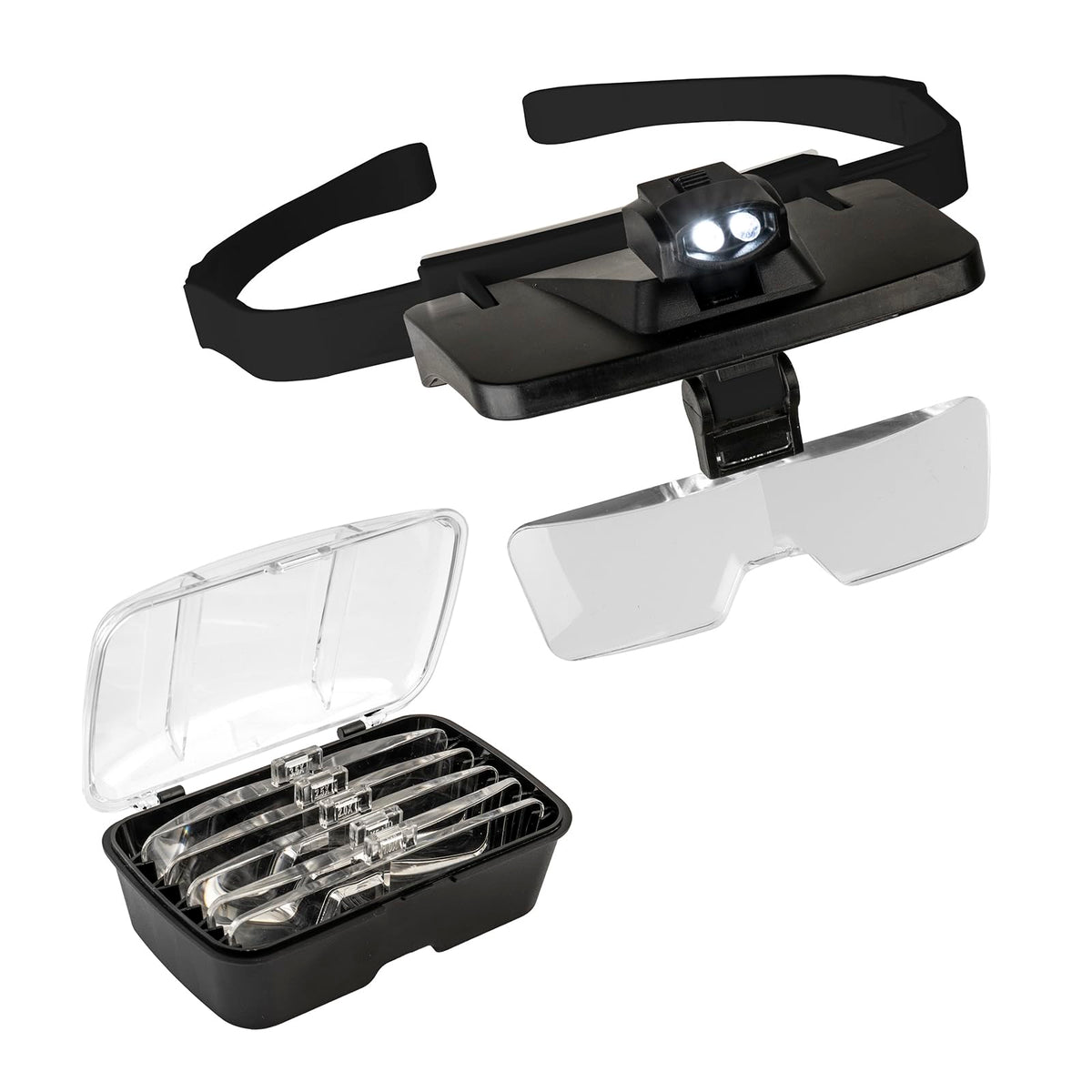 John Bead Magnifier, 1.0x to 3.5x, Black