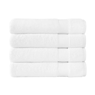 Classic Turkish Towels Towel, Bath Towels - 4 Piece Set, White