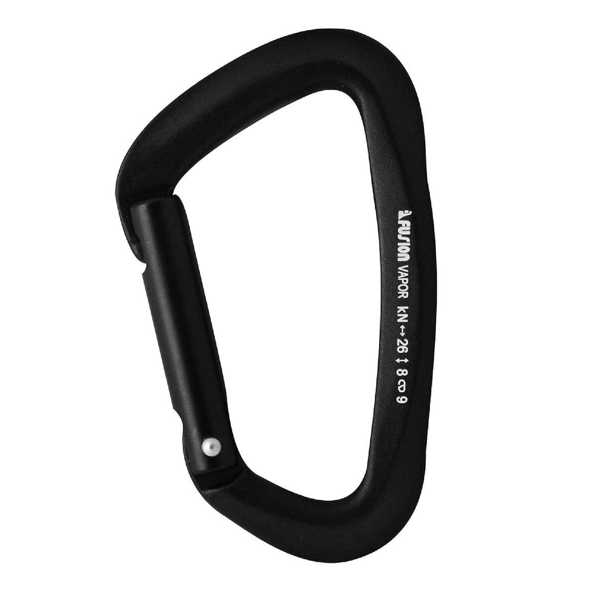 Fusion Carabiner, Black, Straight gate