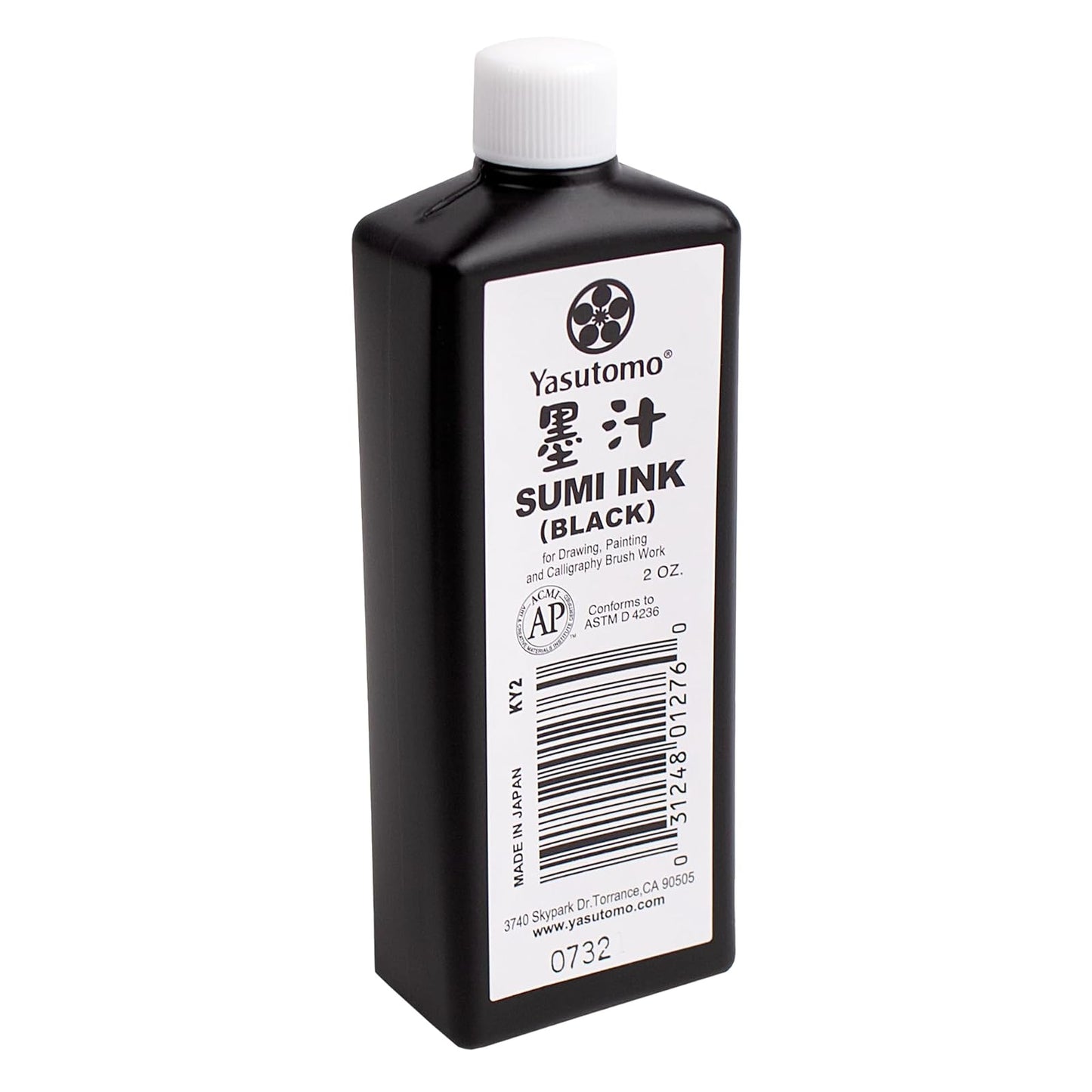 Yasutomo Sumi Ink 2oz, Black