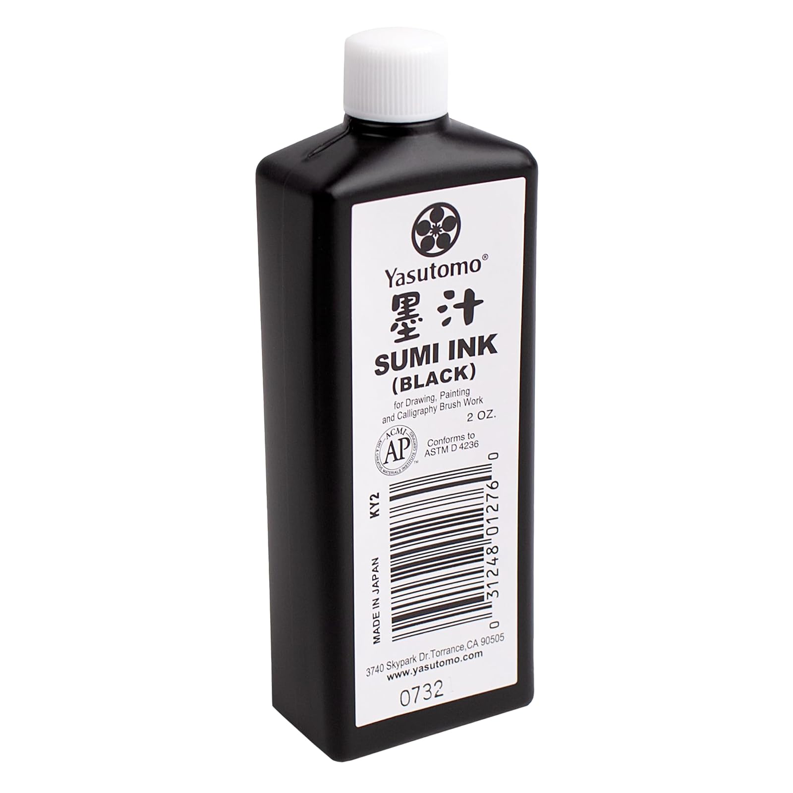 Yasutomo Sumi Ink 2oz, Black