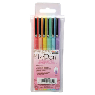 Marvy Uchida 4300-6P Le Pastel Pen Set, Multicolor