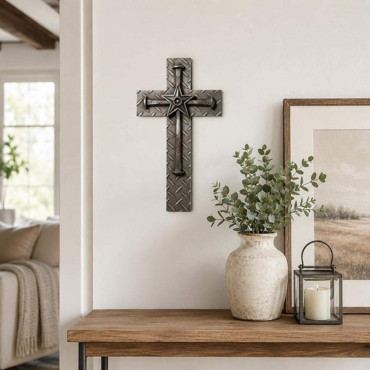 Comfy Hour Wall Art, 6.9"L x 0.7"W, Dark Brown With Metallic-Tone Accents