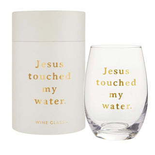 Santa Barbara Design Studio Drinking Cup, 17 Ounces, Jesus Touched My Water