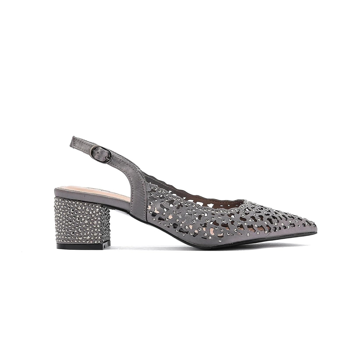 Lady Couture Shoes, 8, Pewter