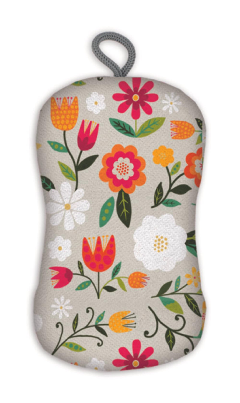 MUkitchen Retro Floral Scrub Sponge