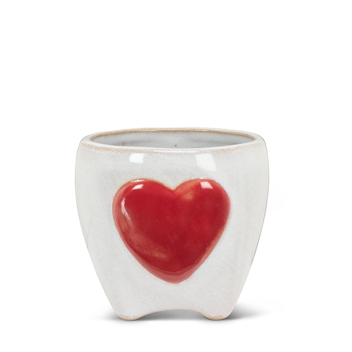 Abbott Collection Planter, Mini, White/Red