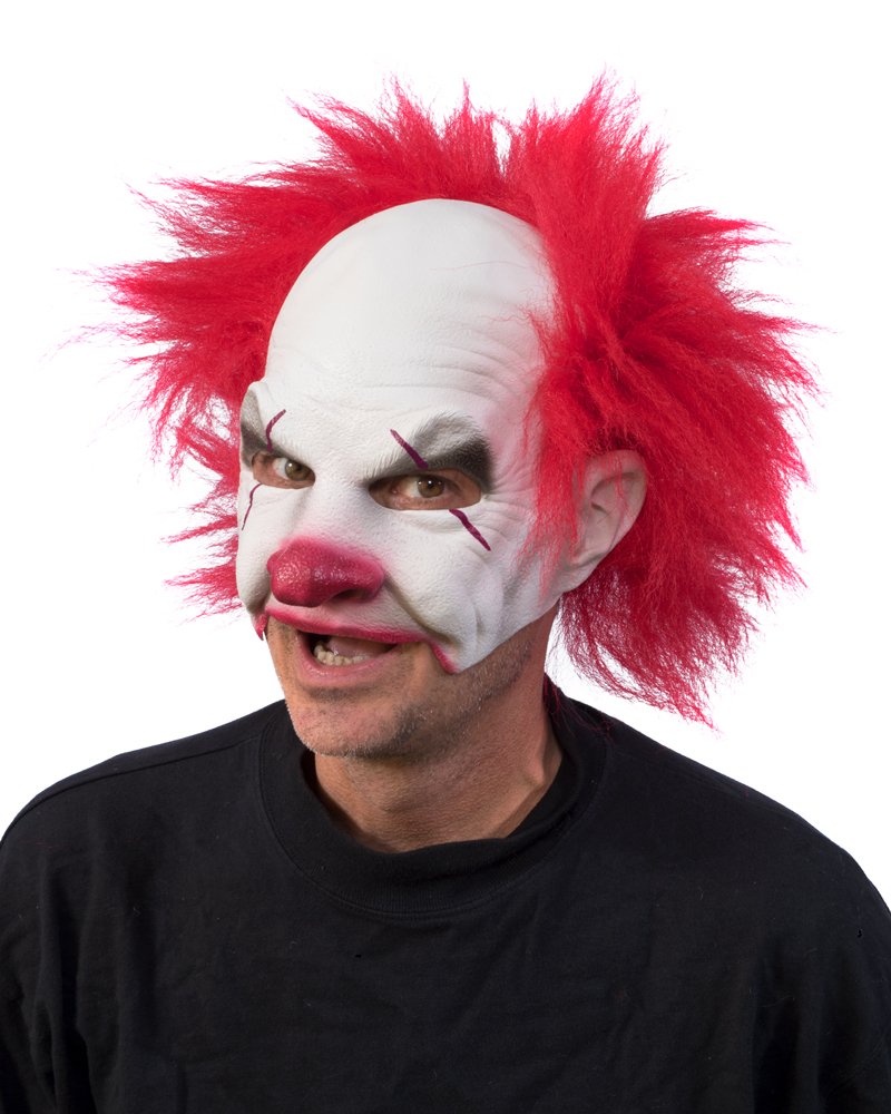 Zagone Studios Carnival Creep Evil Scary Clown Mask White