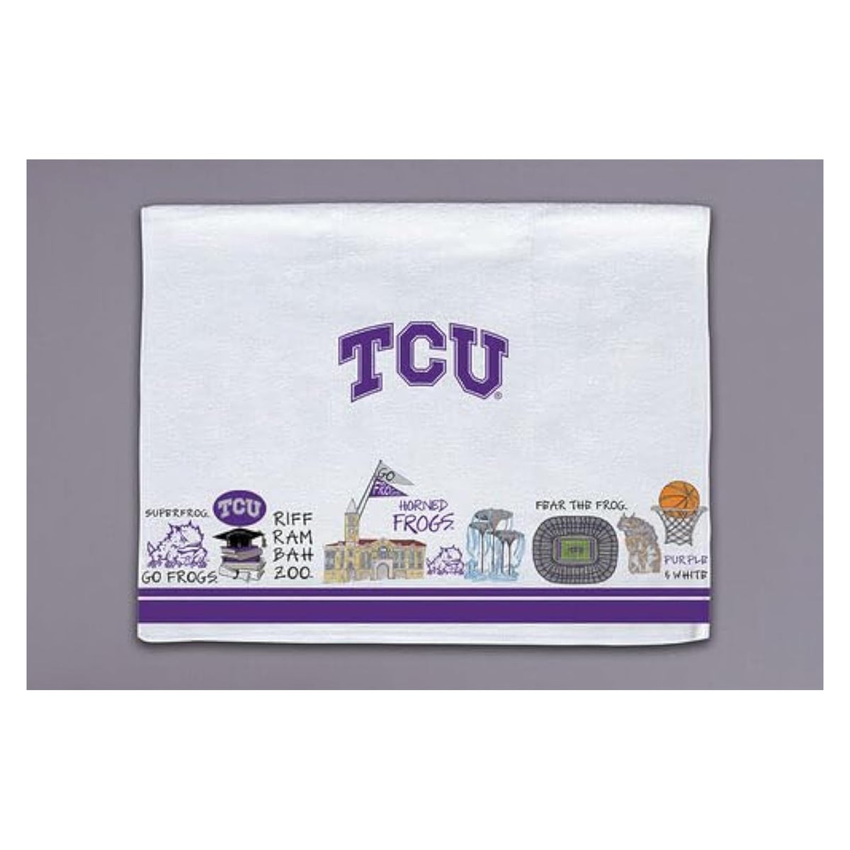 Magnolia Lane Towel, Large, Purple