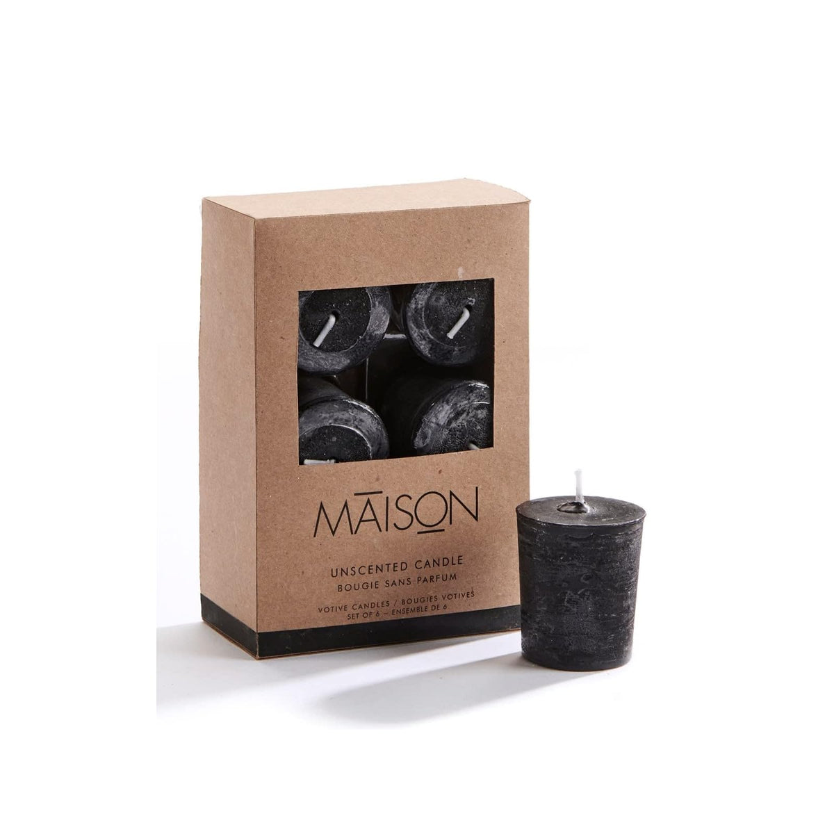 Giftcraft Candle, Black, Rustic