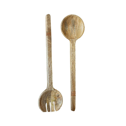Foreside Home and Garden Spoon, 12 x 3 x 0.5"H, Natural Mango Wood