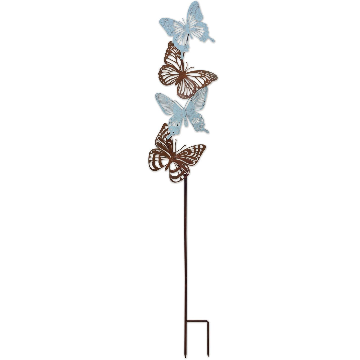 Sunset Vista Designs Anchor Stake, 47" Tall, Rustic & Blue
