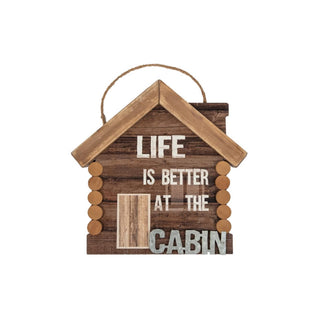 Globe Imports Decorative Signage, 11.75" x 11.75", Brown