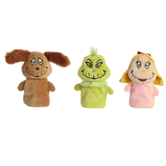 Aurora - Dr Seuss - 3" Grinch Finger Puppet Set