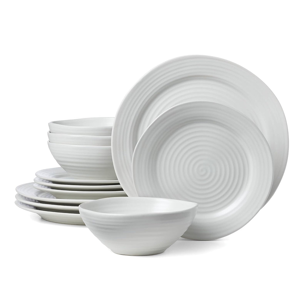Oneida Dishware Place Setting, 12 Count, White