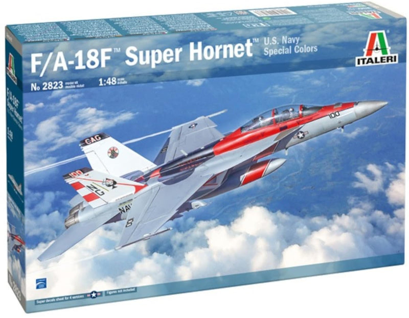 Italeri -2823 F/A-18F Super Hornet US Navy Special Colors, 1:48 Scale, Model Kit, Plastic Model Kit, Model Making, IT2823
