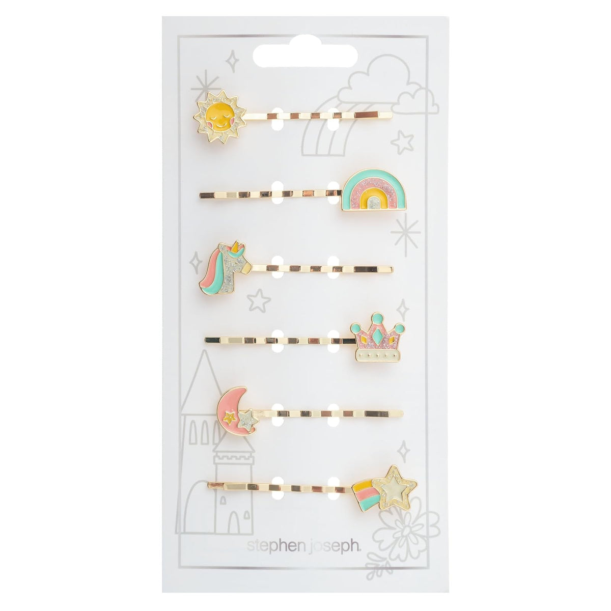 Stephen Joseph Hair Clip, 1 Count (Pack of 1), Unicorn