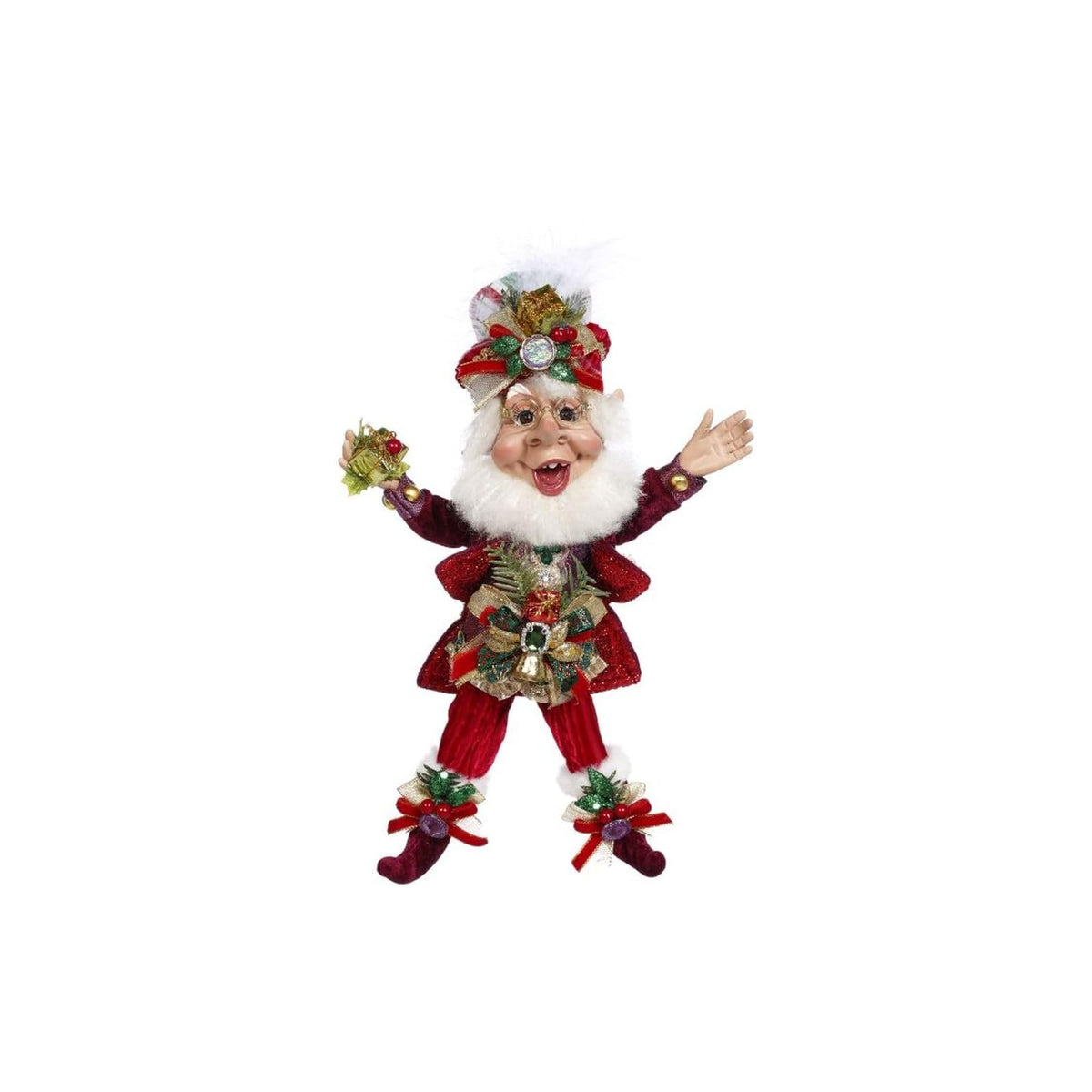 Mark Roberts Figurine, 10 Inches, Red, Green