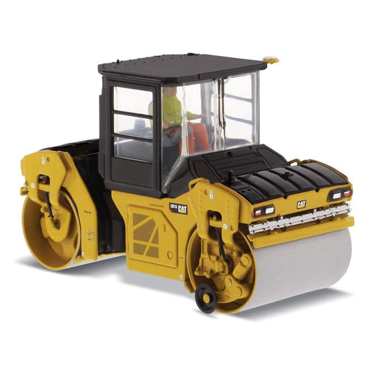 CAT Caterpillar CB-13 Tandem Vibratory Roller with Cab and Operator High Line Series 1/50 Diecast Model by Diecast Masters 85595