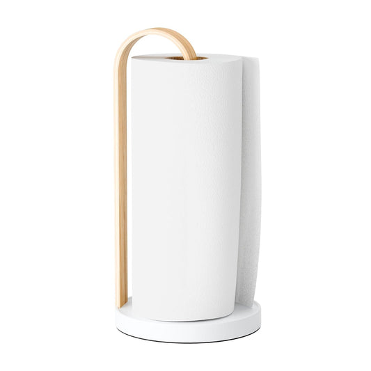 Umbra Paper Towel Holder, 13.87 x 6.87 inches, White/Natural