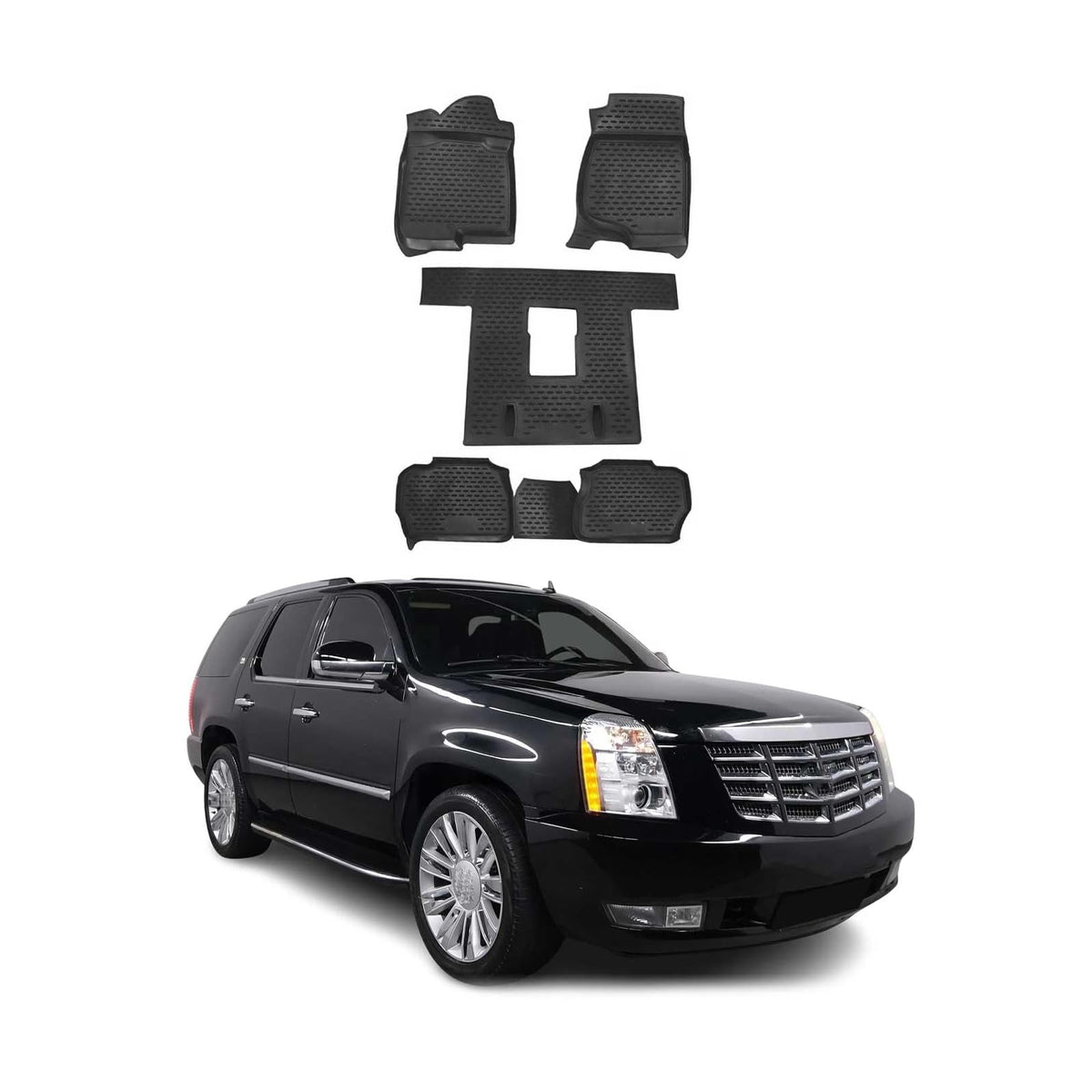OMAC Vehicle Mat, Cadillac Escalade ESV 3gen. 2007-2014/ Black, black