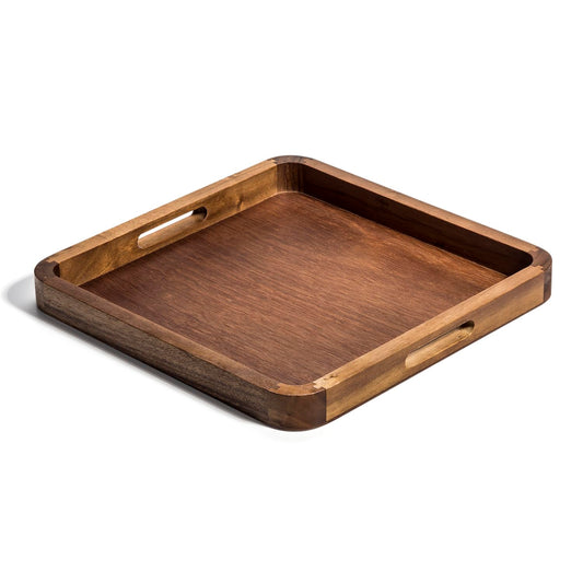 Kalmar Home Square Serving Tray | Charcuterie Board | Acacia Wood | Environmentally Friendly | 14 in